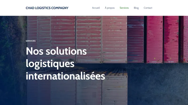 Chad Logistics Company — des solutions logistiques présentées simplement