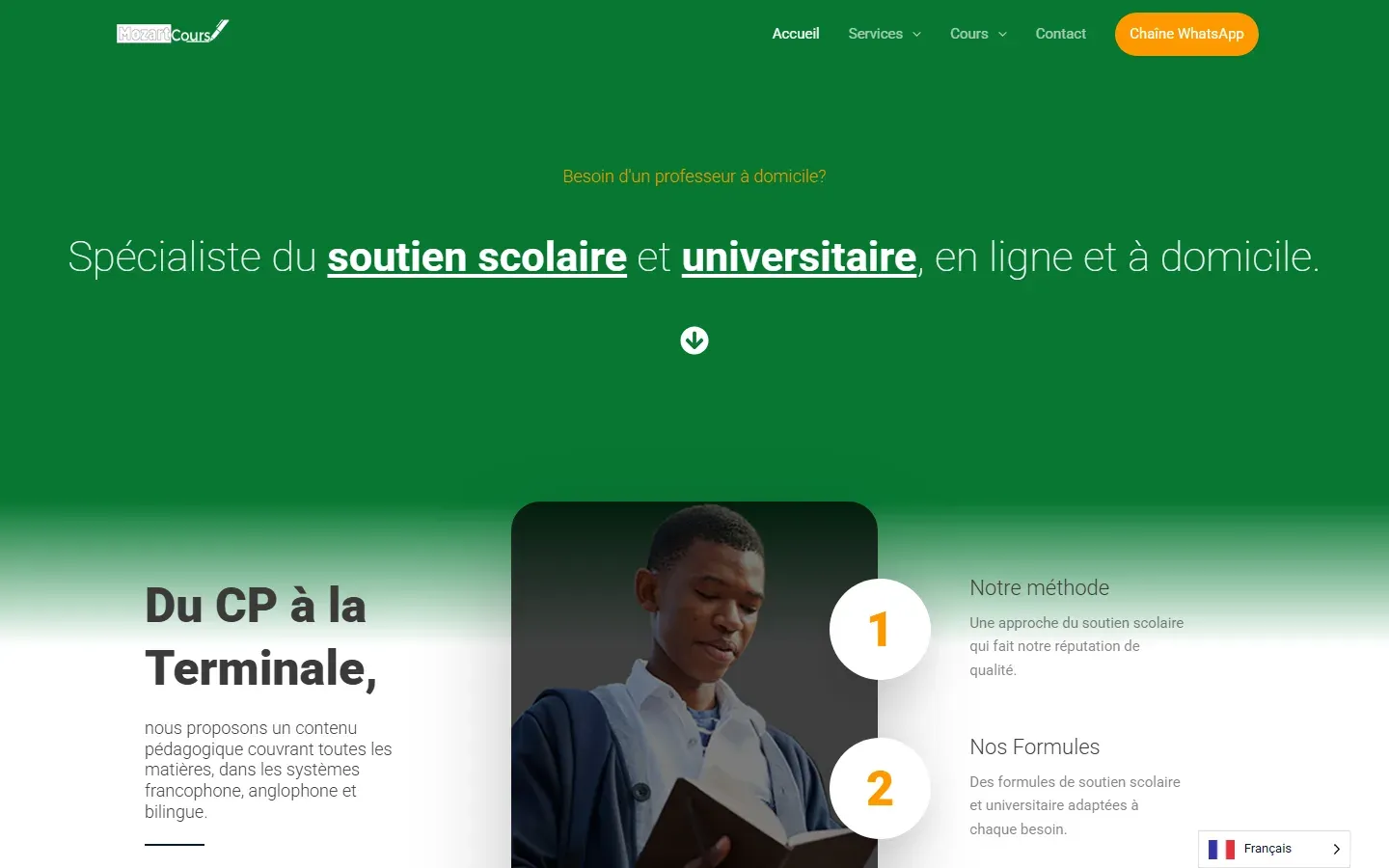 MozartCours — l’écosystème digital d’un service de soutien scolaire